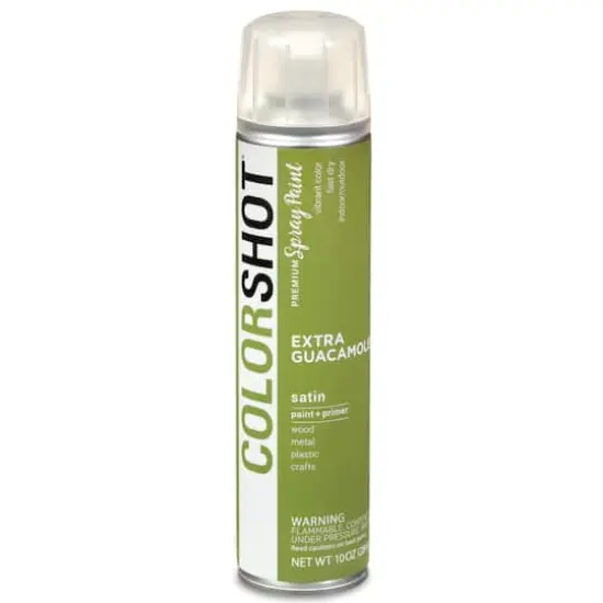 COLORSHOT&reg; Premium Satin Spray Paint Extra Guacamole {9}