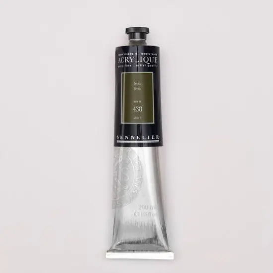 Sennelier Extra Fine Artists' Acrylic Paint, 200mL 438 Sepia {1}