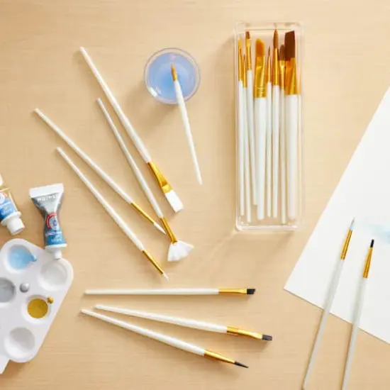 Variety Taklon Brush Super Value Pack by Craft Smart&reg; {3}