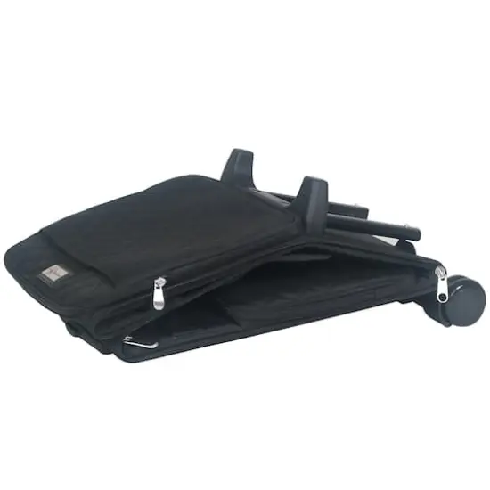 Everything Mary Black Quilted Rolling Scrapbook Storage Tote {8}