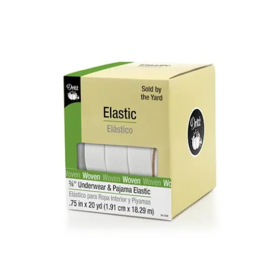 Dritz&reg; 3/4" White Underwear & Pajama Elastic {1}