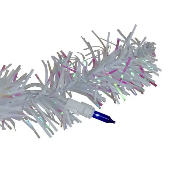 4ft. Pre-Lit Medium Pine Artificial Christmas Tree with Blue Lights {7}