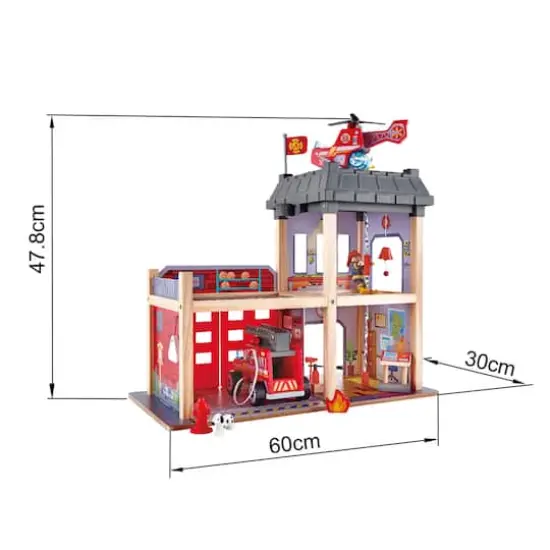 Hape Wood City Fire Station Playset {4}