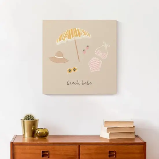Beach Babe Essentials 16" x 16" Canvas Wall Art {5}