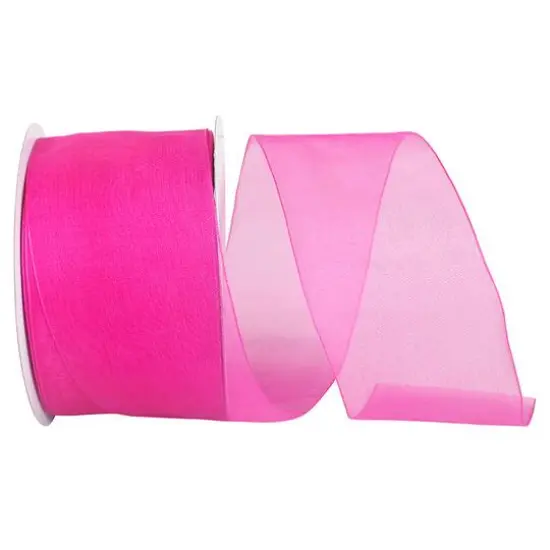 JAM Paper 2.5" x 50yd. Chiffon Mono Sheer Ribbon Willow {2}