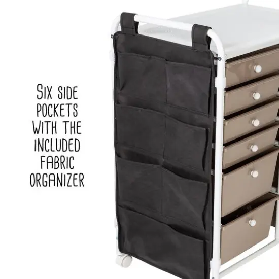 Honey Can Do 12-Drawer Metal Rolling Storage Cart {4}