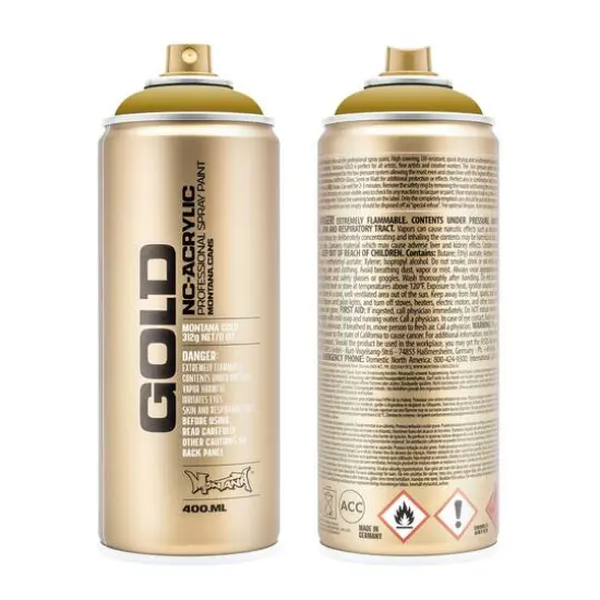 Montana&trade; Gold Acrylic Professional Spray Paint G1060 Mustard {1}