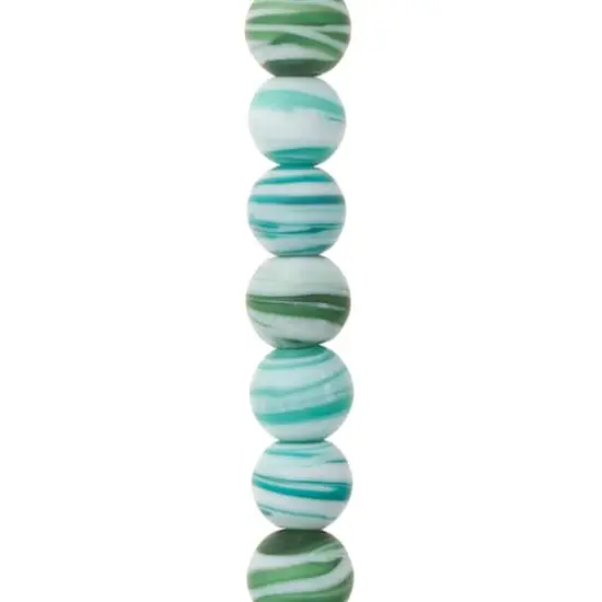 Aqua Mix Round Glass Beads, 12mm by Bead Landing&trade; {1}