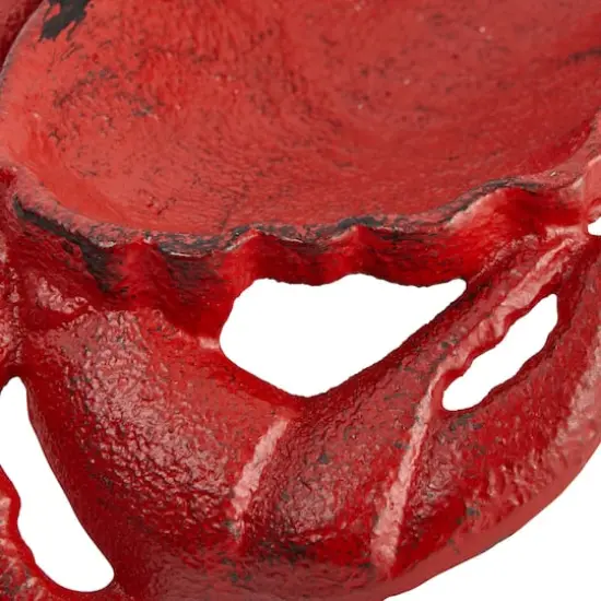 Hello Honey&reg; 8.5" Red Crab Decorative Cast Iron Dish {4}