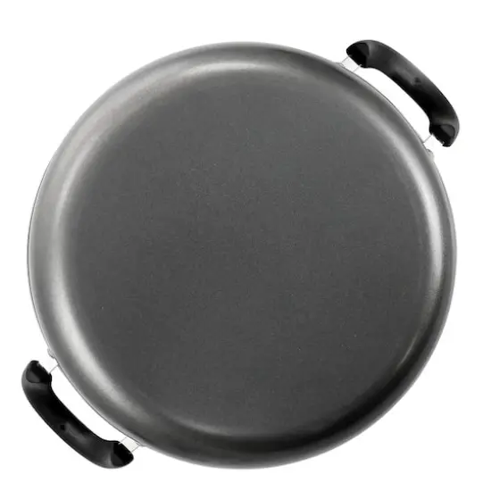 Gibson Everyday® 12" Highberry Gray Nonstick All Purpose Pan with Lid {4}