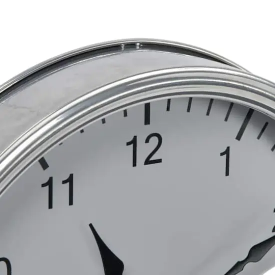 Hello Honey&reg; 14" Antique Nickel Finish Classic Round Metal Wall Clock {5}