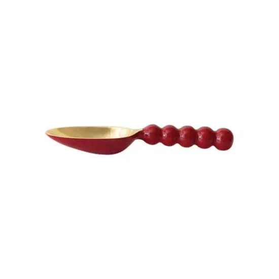 Hello Honey&reg; 9.5" Red & Gold Enameled Aluminum Scoop {4}