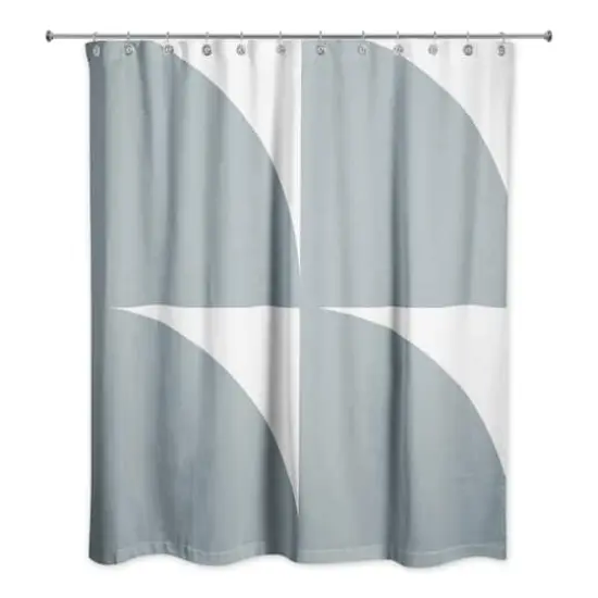 Quarter Circle 71" x 74" Shower Curtain {1}