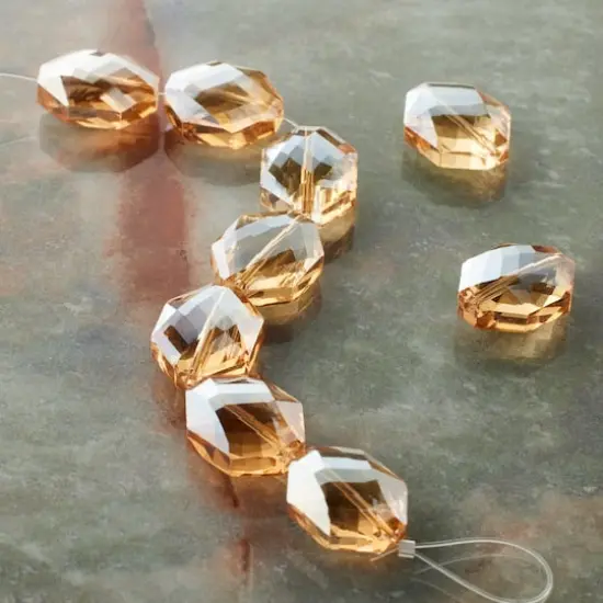 Amber Oval Glass Beads, 18mm by Bead Landing&trade; {3}