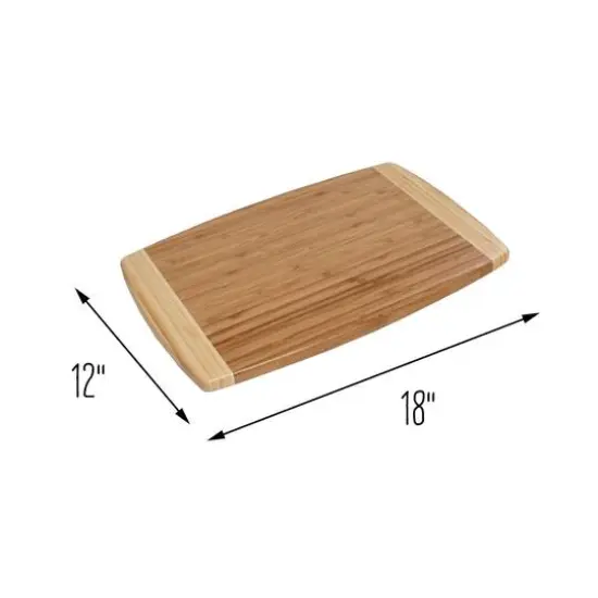 Honey Can Do Joyce Chen Burnished Bamboo Cutting Board, 12'' x 18'' {6}