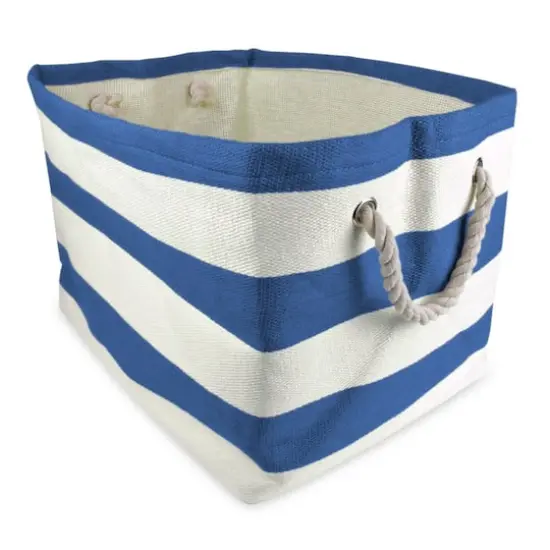 DII&reg; Large Rectangle Stripes Paper Bin Blueberry {1}