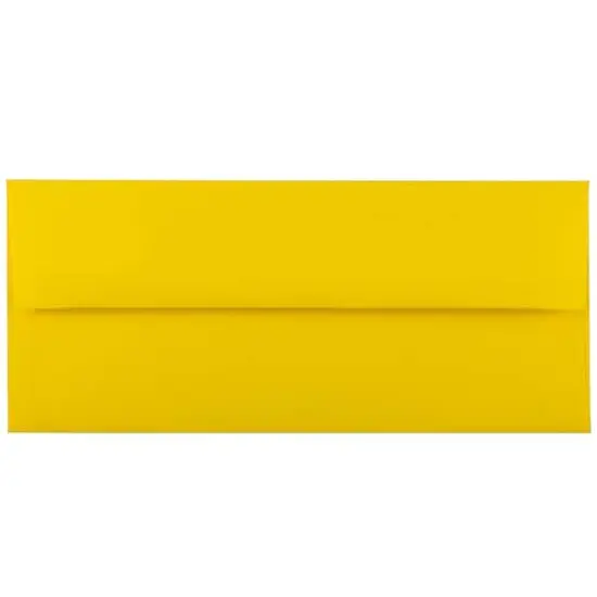JAM Paper 8.5" x 11" Letter Paper & Envelopes #10 Business Stationery Set, 100ct. Yellow Brite Hue {4}