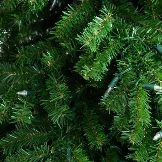 7ft. Pre-Lit Green Santa&rsquo;s Hat Artificial Christmas Tree, Clear LED Lights {7}