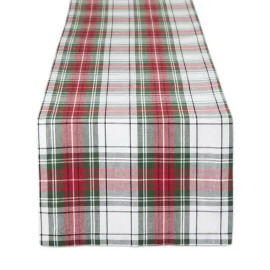 DII&reg; 72" Christmas Plaid Table Runner {1}