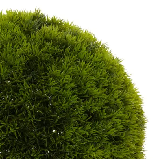 15" Vinyl Green Grass Topiary Ball {3}
