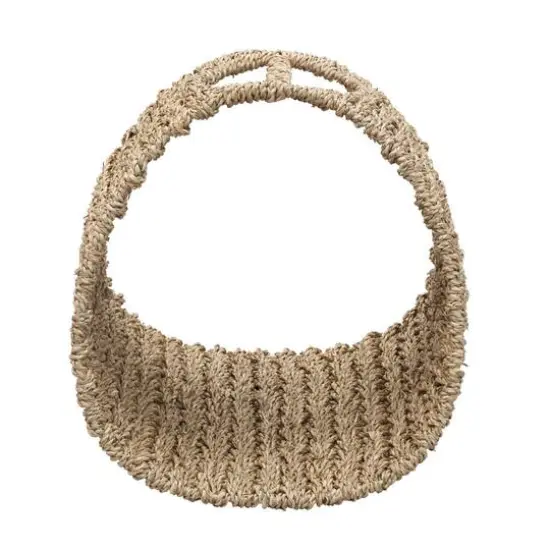 Household Essentials 15" Oval Seagrass Magazine Rack Natural {9}