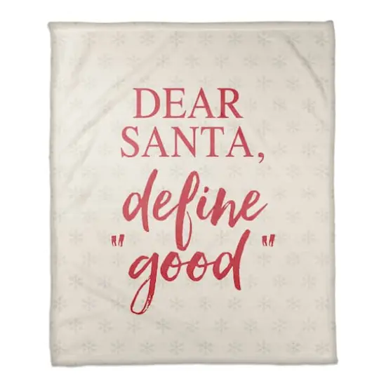 Dear Santa 50x60 Coral Fleece Blanket {1}