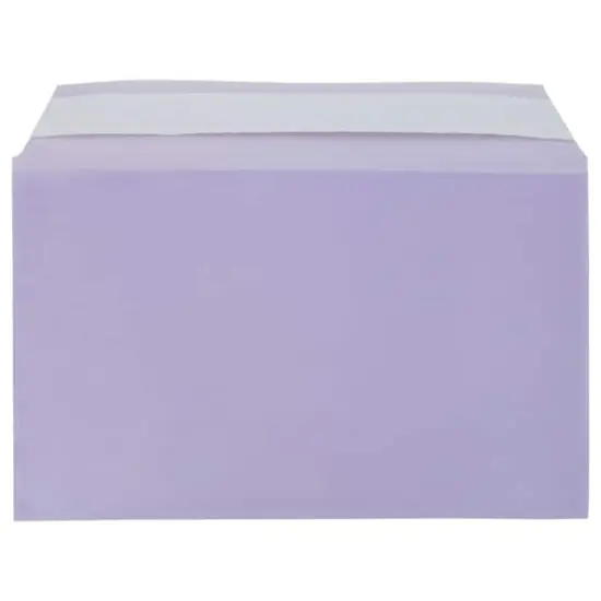 JAM Paper 5.43" X 8.62" Self Adhesive Closure Cello Sleeves, 100ct. Purple {1}