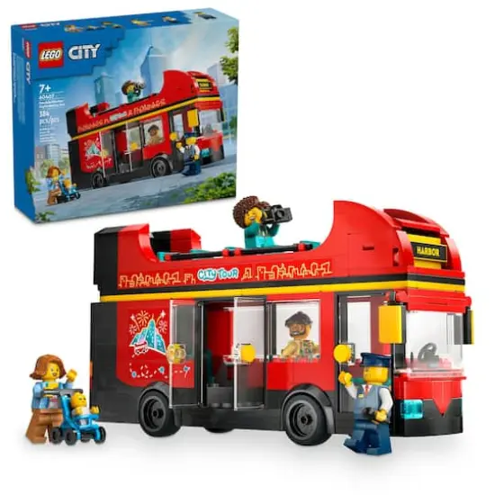 LEGO&reg; City Red Double-Decker Sightseeing Bus Toy 60407 {1}