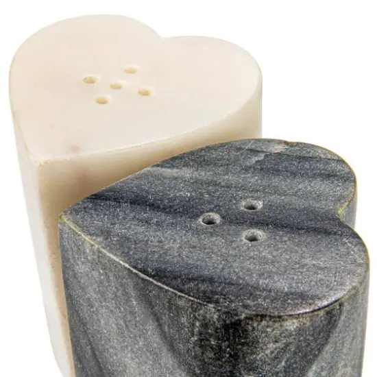 Hello Honey&reg; Heart-Shaped Marble Salt & Pepper Shakers Set {7}