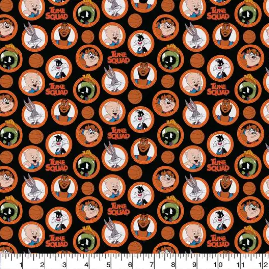 Space Jam Character Cards Precut Cotton Fabric {3}