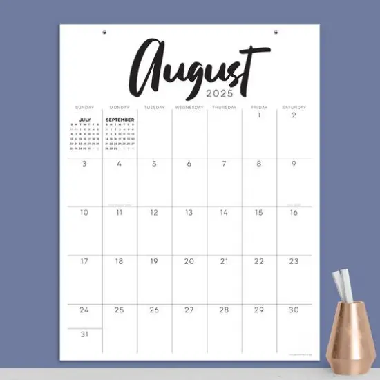July 2025 - June 2026 Large Art Poster Wall Calendar {6}