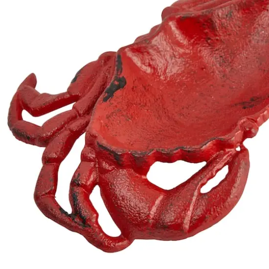 Hello Honey&reg; 8.5" Red Crab Decorative Cast Iron Dish {6}