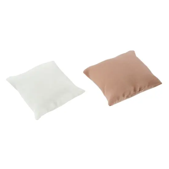 Mini Beige & White Throw Pillow Set by Make Market® {3}