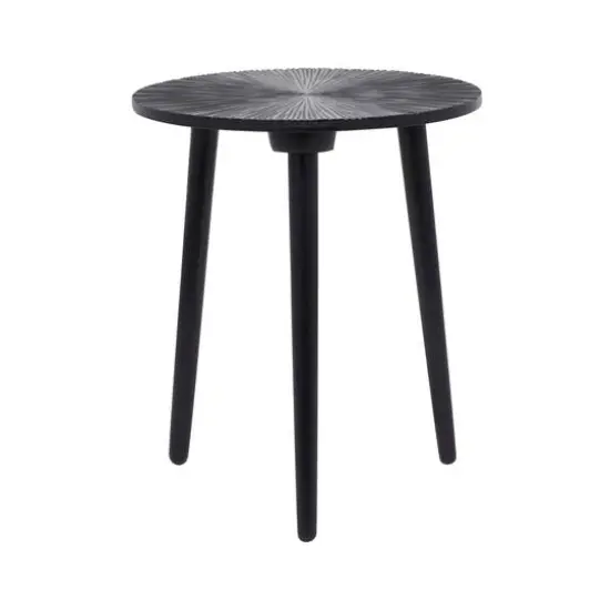 Black Mango Wood Contemporary Accent Table, 21" x 17" x 17" {1}