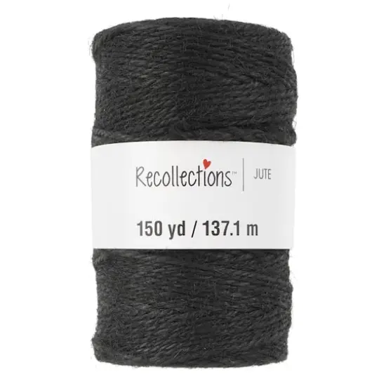 150yd. Black Jute Spool by Recollections&trade; {4}