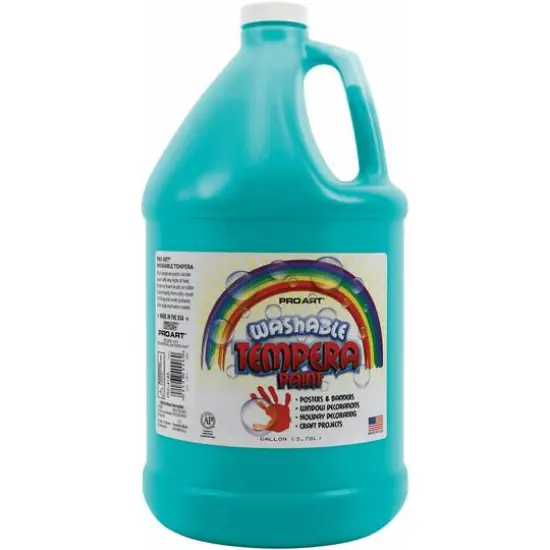 Pro Art&reg; Tempera Washable Paint, 1gal. Turquoise {1}