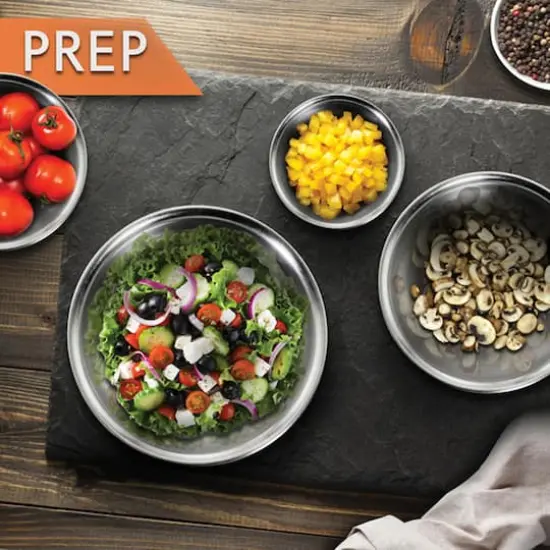 Nutrichef Stainless Steel Mixing Bowl Set {7}