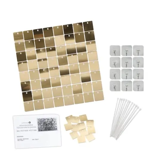 Light Gold Sequin Backdrop by Celebrate It&trade; {4}