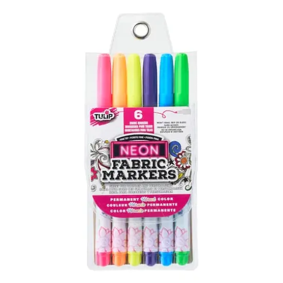 Tulip&reg; Fabric Markers&reg; Fine Writers, Neon {1}