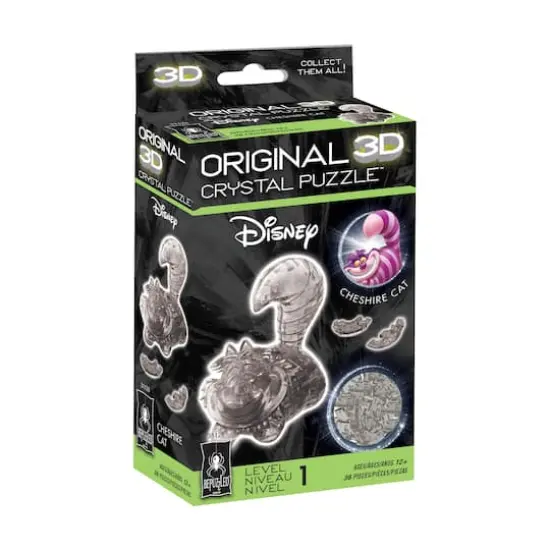 3D Crystal Puzzle - Disney Cheshire Cat (Black): 36 Pcs {3}