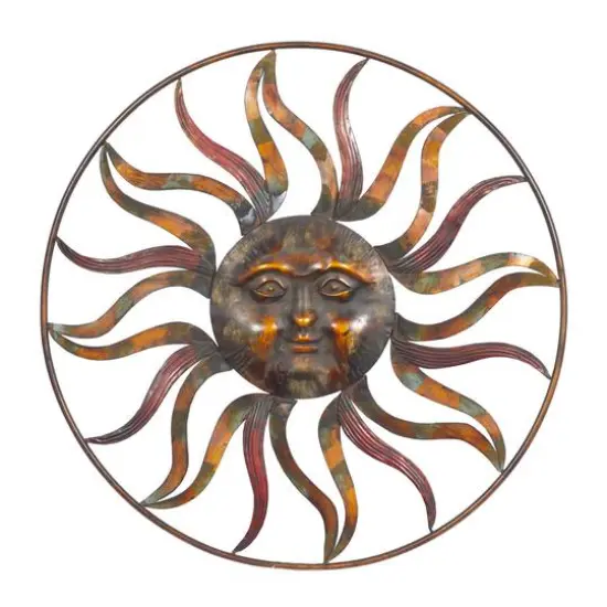 36" Rustic Sun Outdoor Wall D&eacute;cor {1}