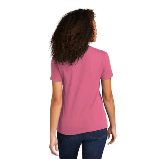 Next Level Colors Women's Cotton Boyfriend T-Shirt Hot Pink {6}