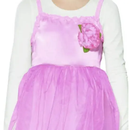 Medium Pink Flower Fairy Girl's Costume {3}
