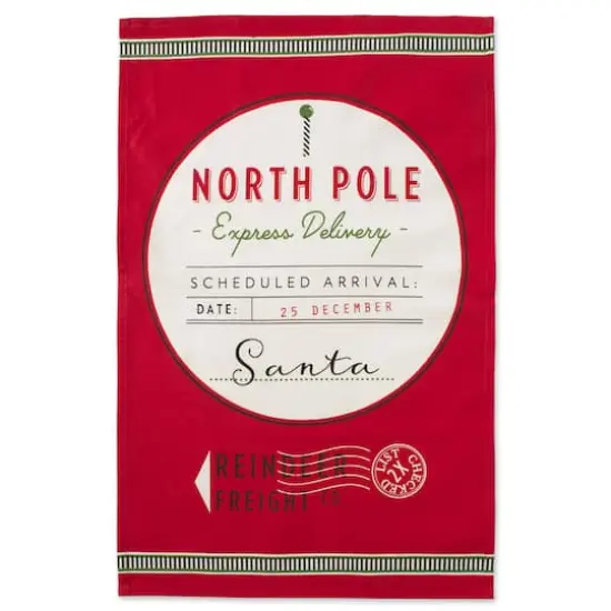 DII&reg; North Pole Holiday Printed Dishtowel Set {9}