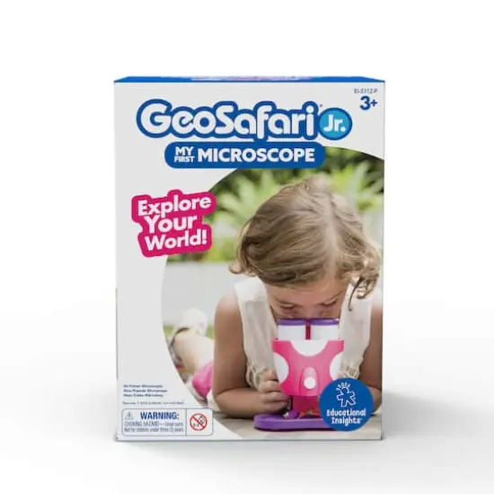 Educational Insights GeoSafari Jr. Pink My First Microscope {4}