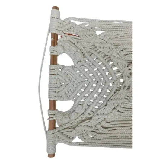 25" Beige Macram&eacute; Fringe Wall Hanging by Ashland&reg; {4}