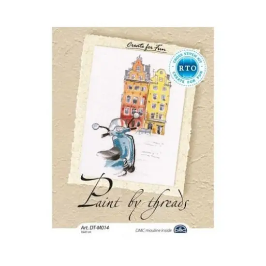 RTO Cross-stitch Kit with printed background "Paint by Threads" {3}