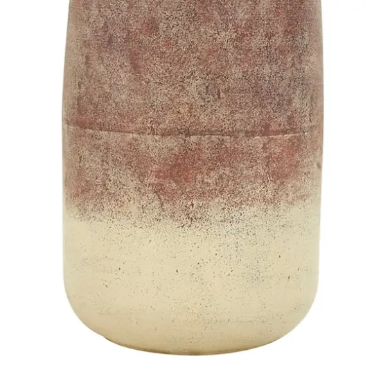 20" Copper Metal Distressed Textured Ombre Vase {5}