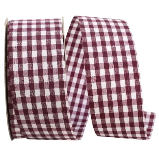 Reliant 1.375" x 25yd. Gingham Ribbon Blue {2}