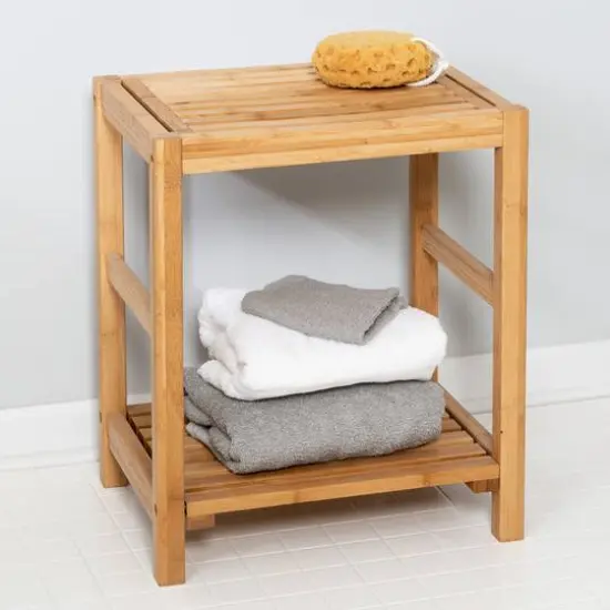 Honey Can Do Bamboo Spa Bench {5}